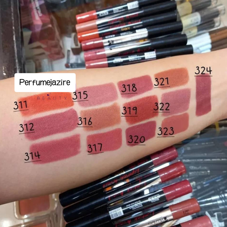 رنگ بندی های رژ لب مدادی پارس پلادیس